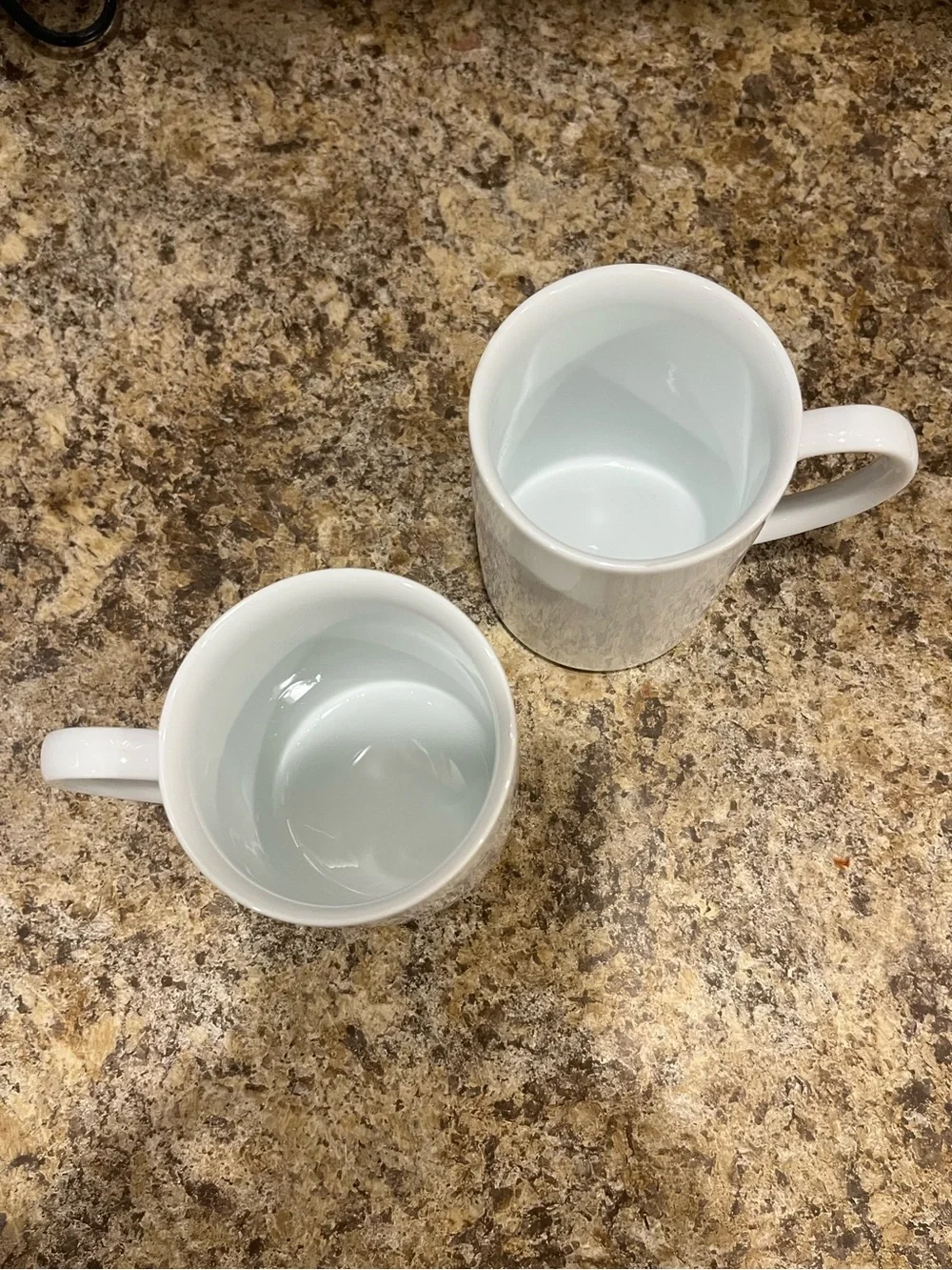 Crate & Barrel Classic White Coffee Mug - Set of 2